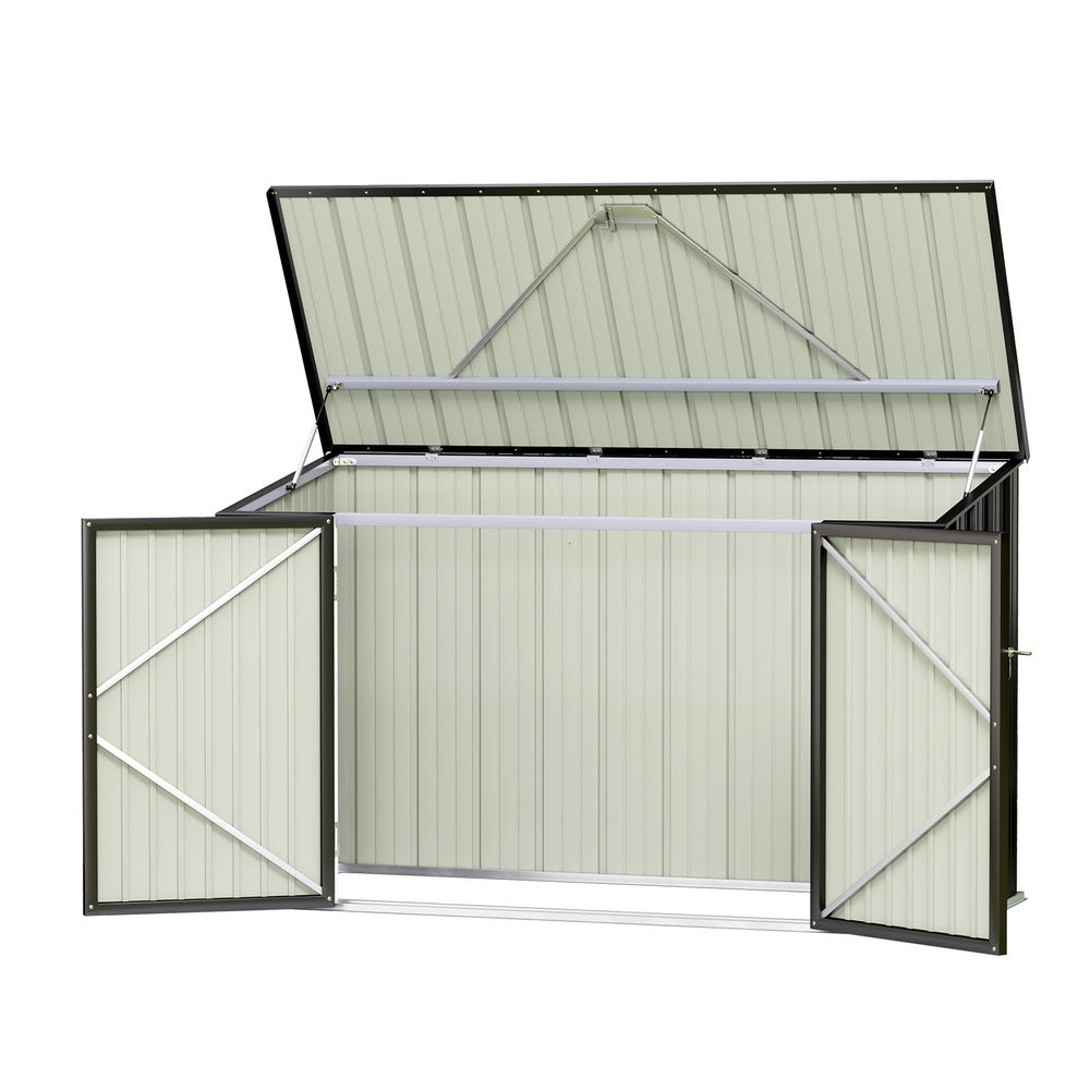 Giantz Garden Shed 2.22x0.91M Bike Sheds Outdoor Storage Tool Workshop House Shelter Double Door