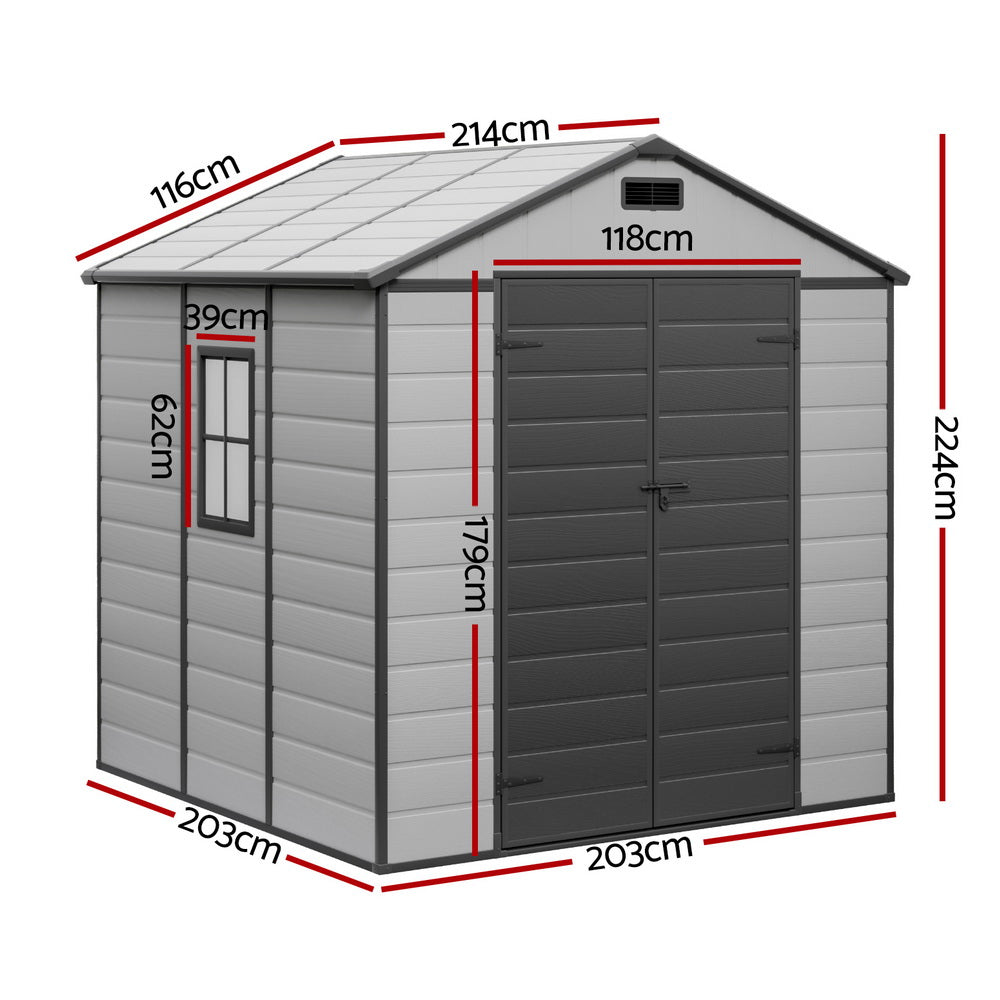 Giantz Garden Shed Sheds Outdoor Storage 2.15x2.14M Tool Workshop House Shelter