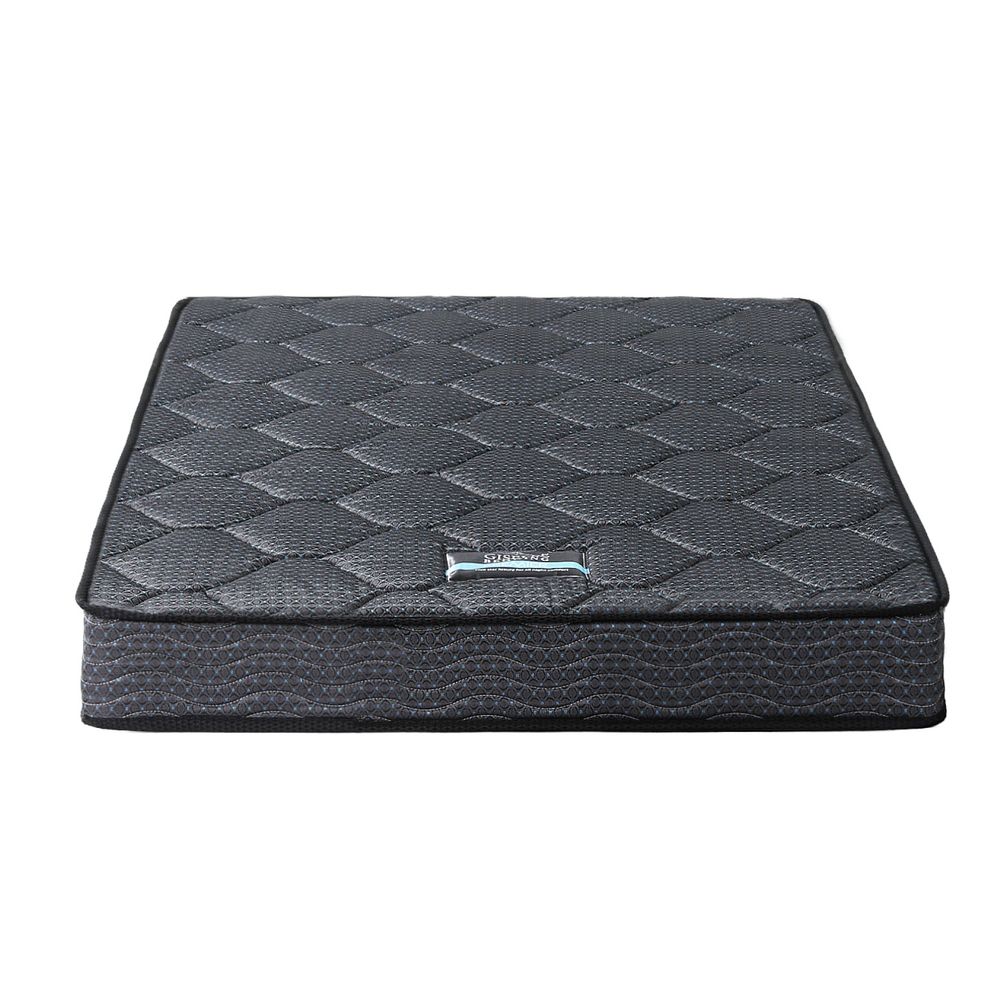 Giselle Bedding Single Mattress 16cm Bonnell Spring Medium Firm Tight Top