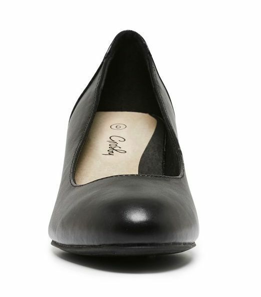 Grosby Ivy Closed Toe Thick Heels Casual Work Ladies Womens Shoes