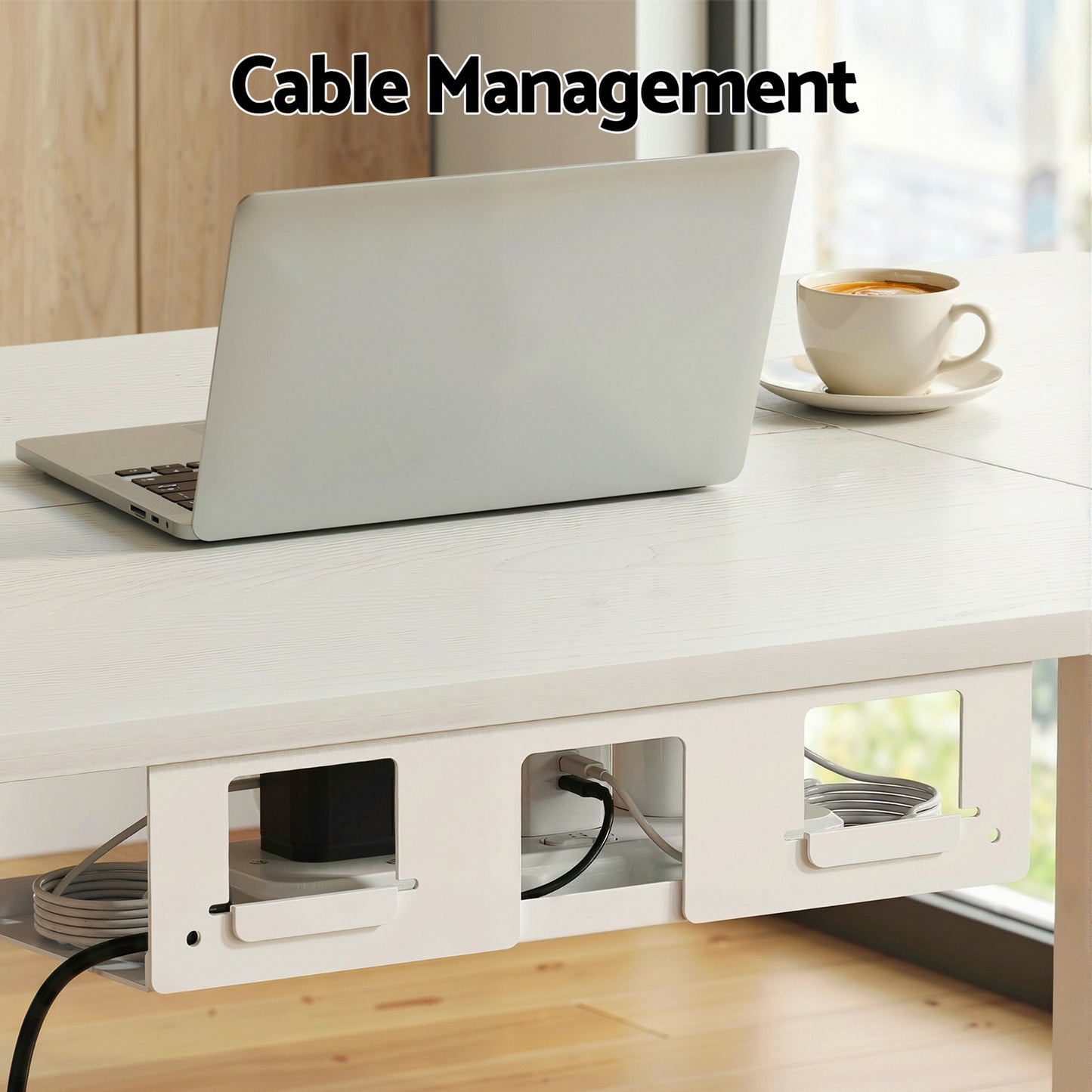 Artiss Electric Standing Desk 140cm Adjustable Height Motorised Home Office Desk Drawer