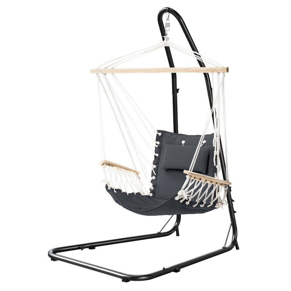 Gardeon Hammock Chair with Heavy Duty Steel Stand