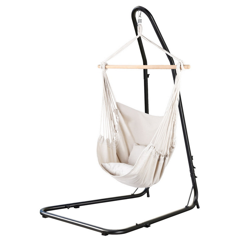 Gardeon Hammock Chair with Heavy Duty Steel Stand