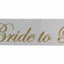 Hens Night Bridal Sash Sashes Bride Bridesmaid Maid Of Honour - White + Gold