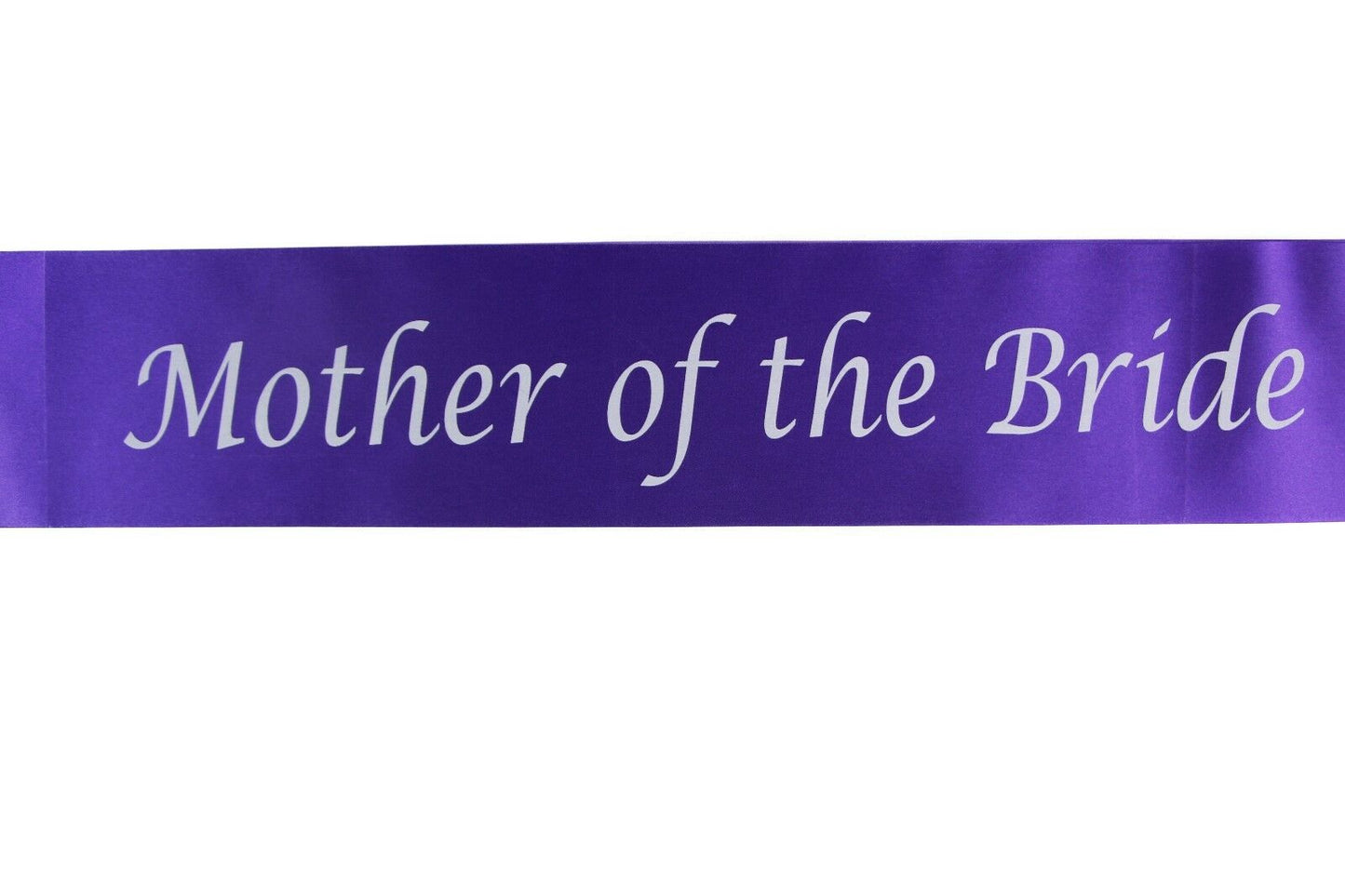 Hens Night Party Bridal Sash Purple/White - Mother Of The Bride