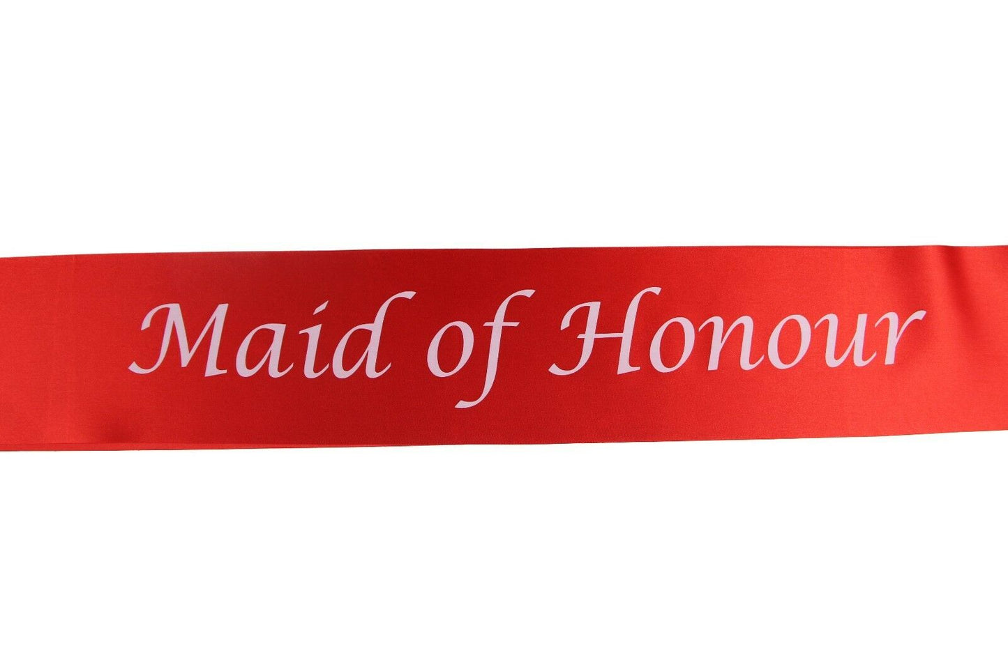 Hens Night Party Bridal Sash Red/White - Maid Of Honour