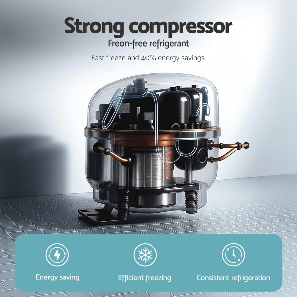 Devanti 12kg Ice Maker Machine w/Self Cleaning Green