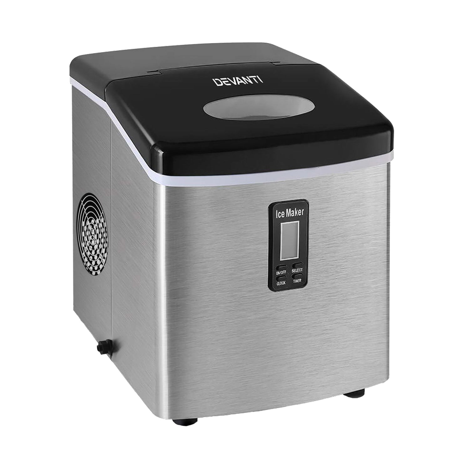 Devanti 15kg Ice Maker Machine Silver