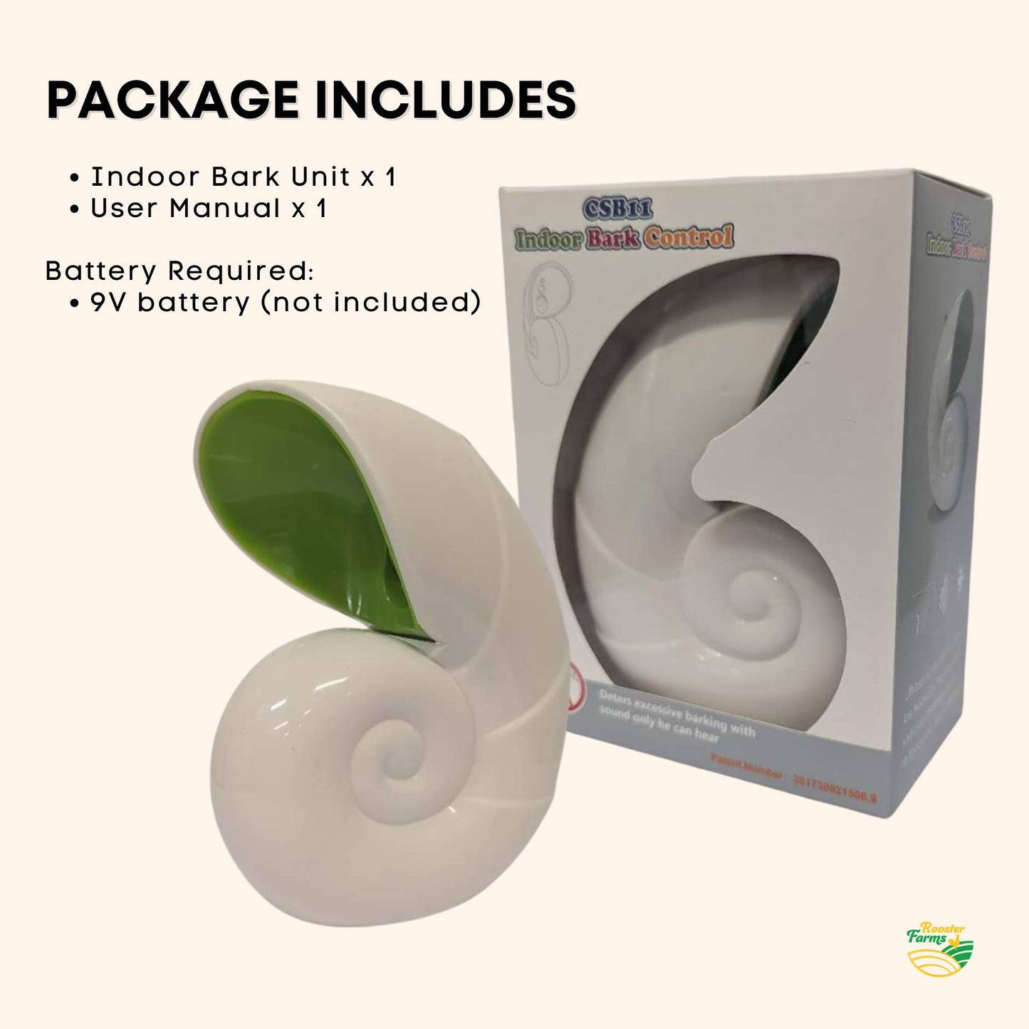 Indoor Dog Bark Ultrasonic Unit - Sound Anti Barking Control Training Aid - Bulk