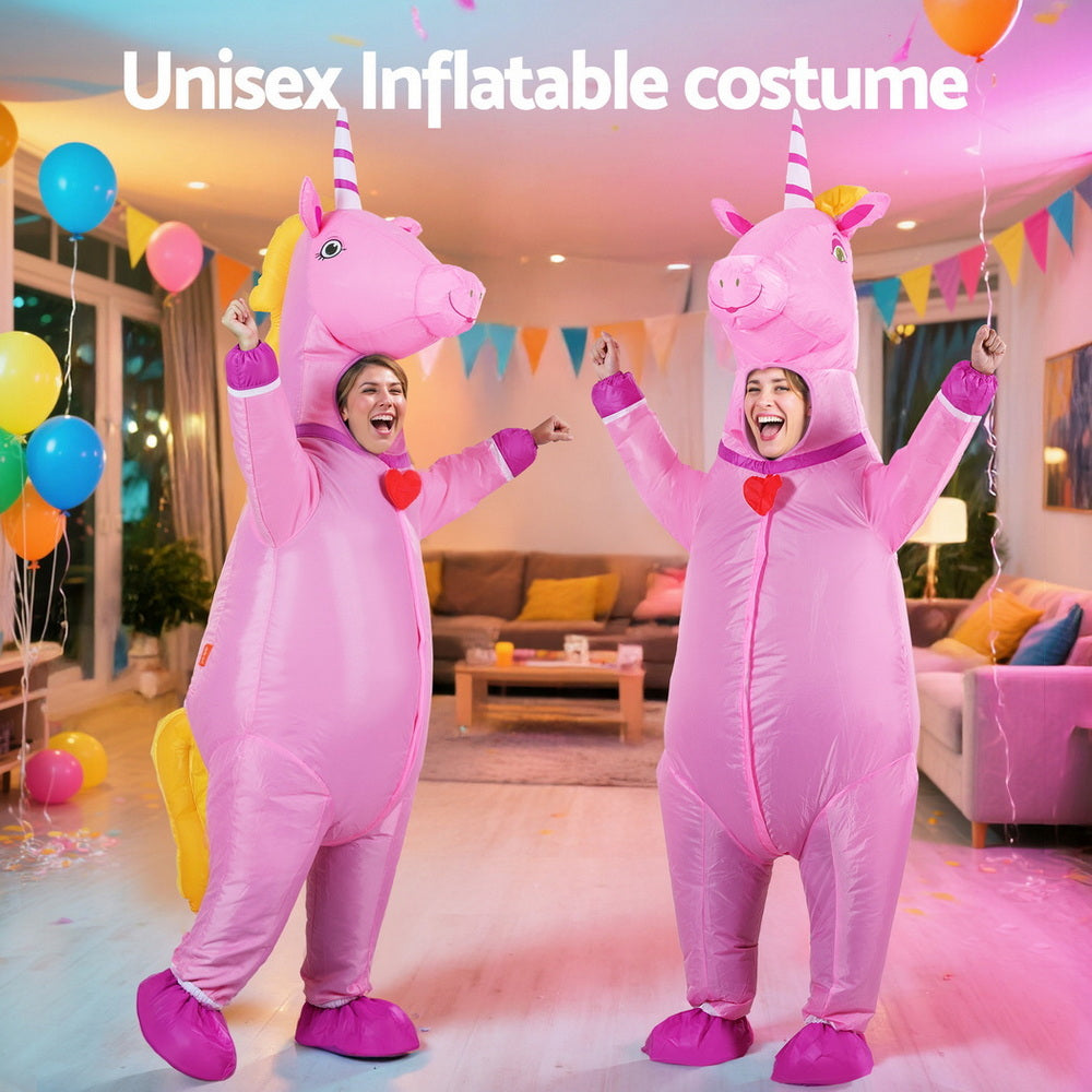 Inflatable Unicorn Costume Adult Suit Blow Up Party Fancy Dress Halloween Cosplay