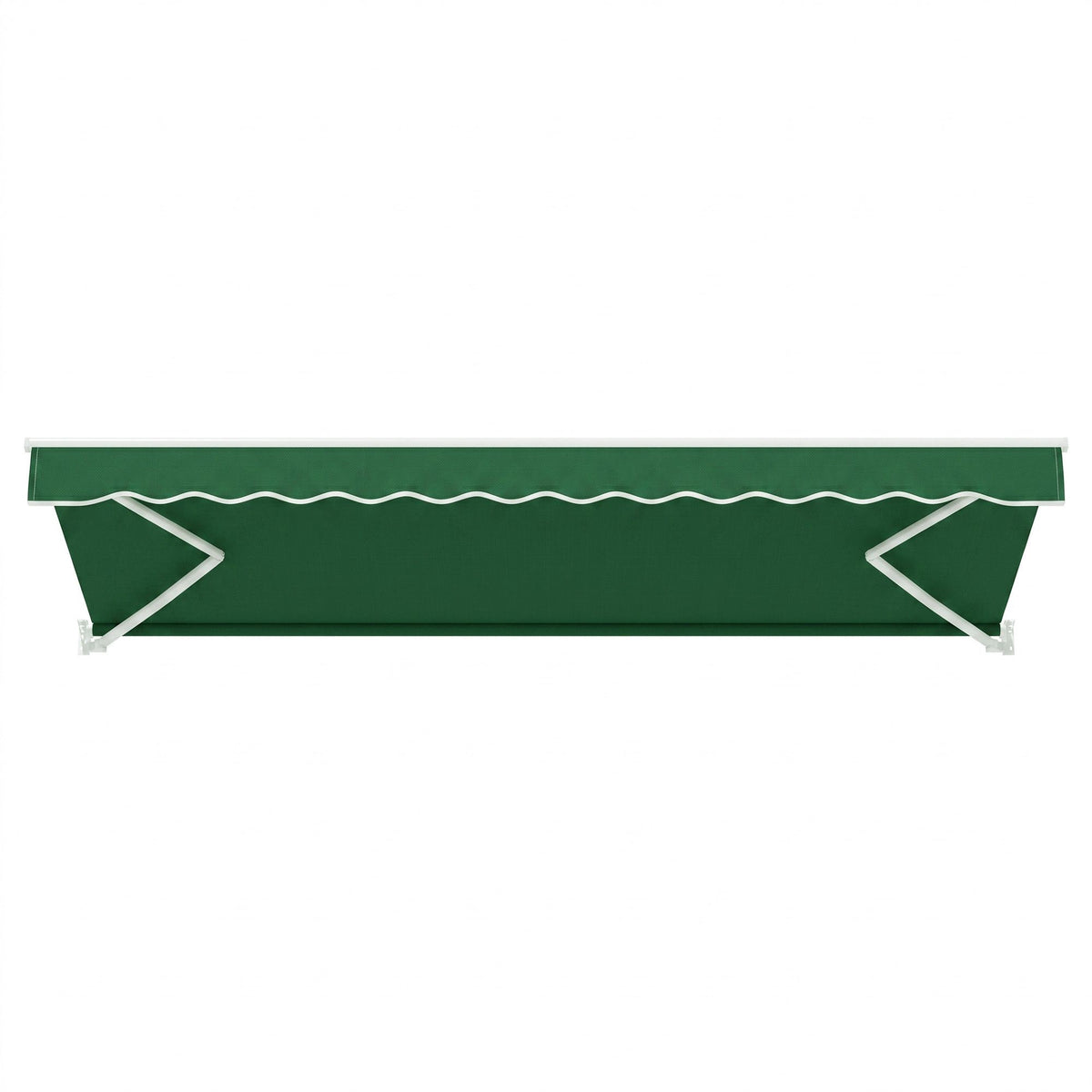 Instahut Retractable Folding Arm Awning Motorised Sunshade 5Mx3M Dark Green