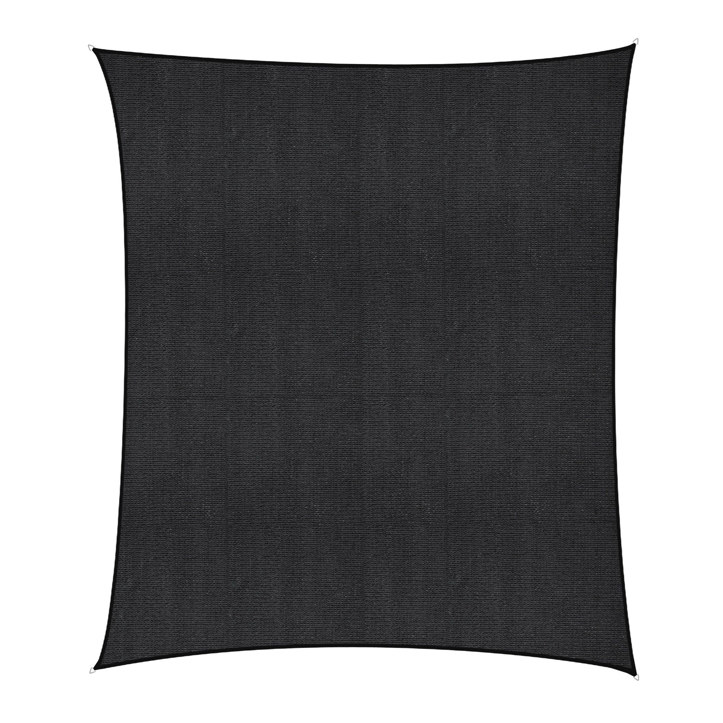 Instahut Sun Shade Sail Cloth 98% UV Block Outdoor Canopy Rectangle 5X6M Black