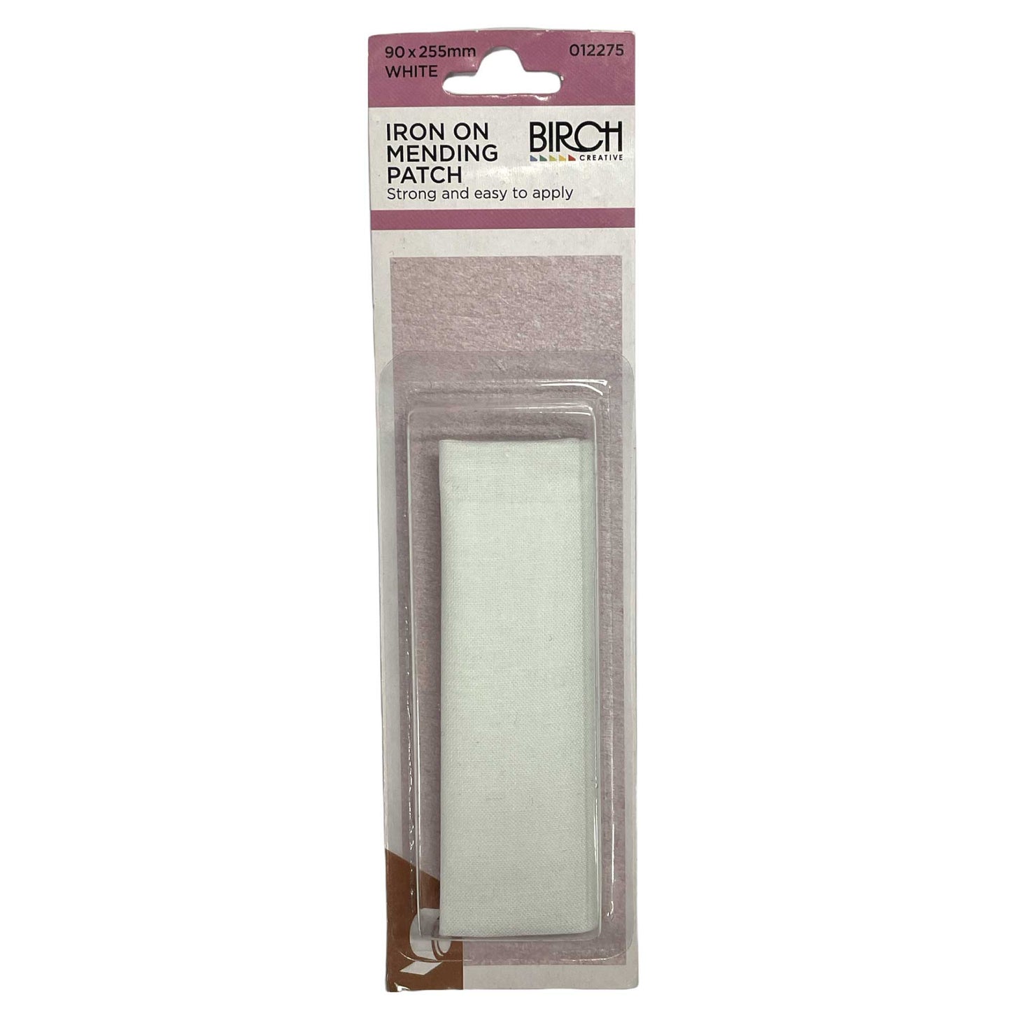 Iron On Mending Patch 90x255mm Cotton Clothes Repair Patches All Colours Birch