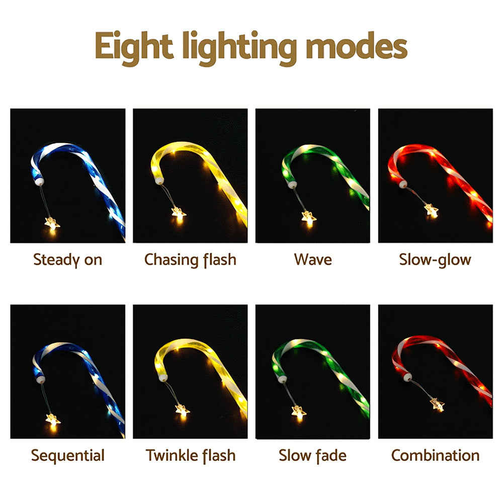 Jingle Jollys 8 PCS Christmas Lights Path Ground Light Garden Decorations 72 LED