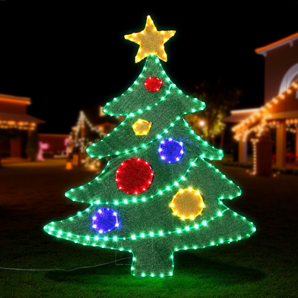 Jingle Jollys Christmas Lights 150cm Motif 220 LED Rope Light Outdoor Decoration