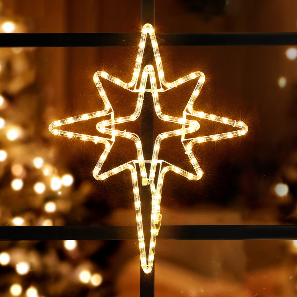 Jingle Jollys Christmas Lights 57cm Bethlehem Star 90 LED Xmas Decorations Motif