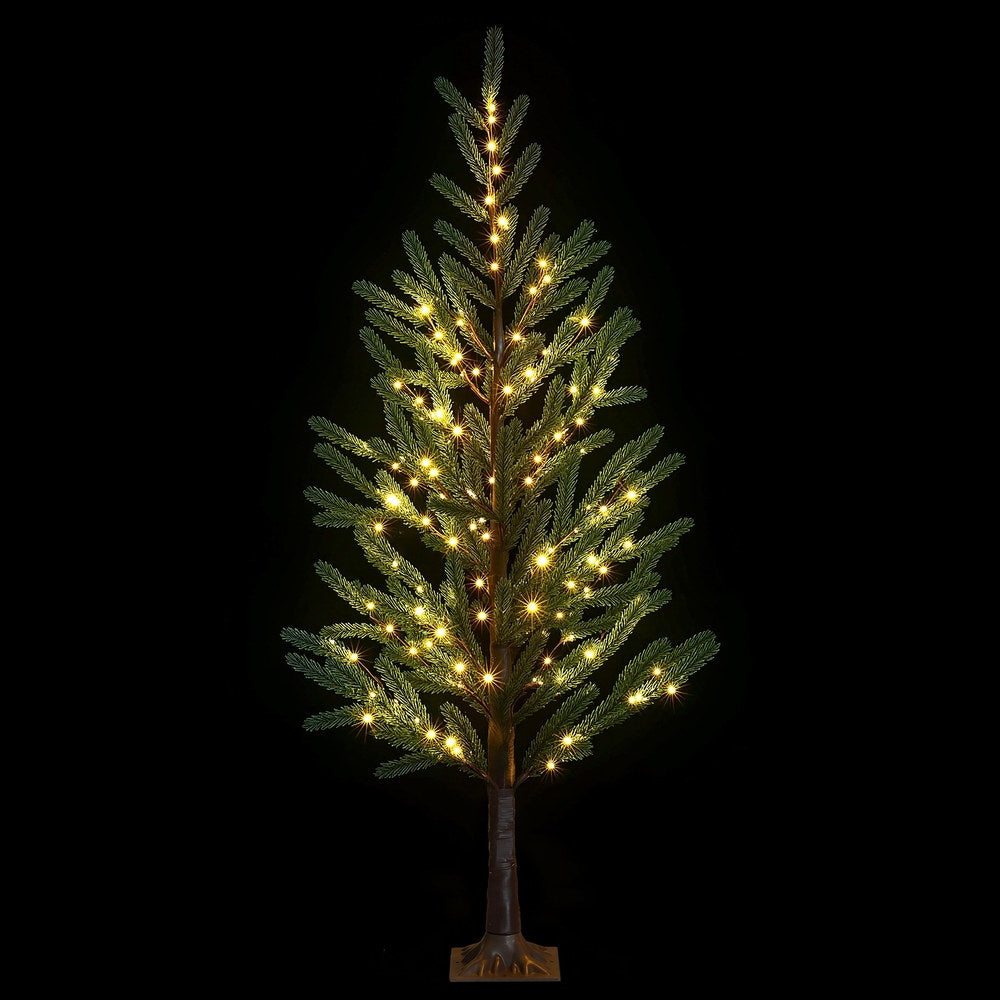 Jingle Jollys Christmas Tree 1.8M Pre-lit LED Xmas Tree 8 Modes Party Decoration