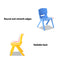 Keezi 9PCS Kids Table and Chairs Set Children Study Desk Furniture Plastic 8 Chairs