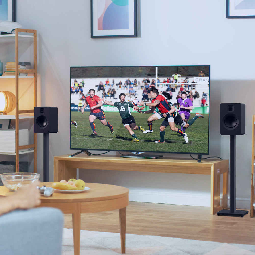 Kanto ST28 28" Universal Bookshelf Speaker Floor Stand - Black, Pair