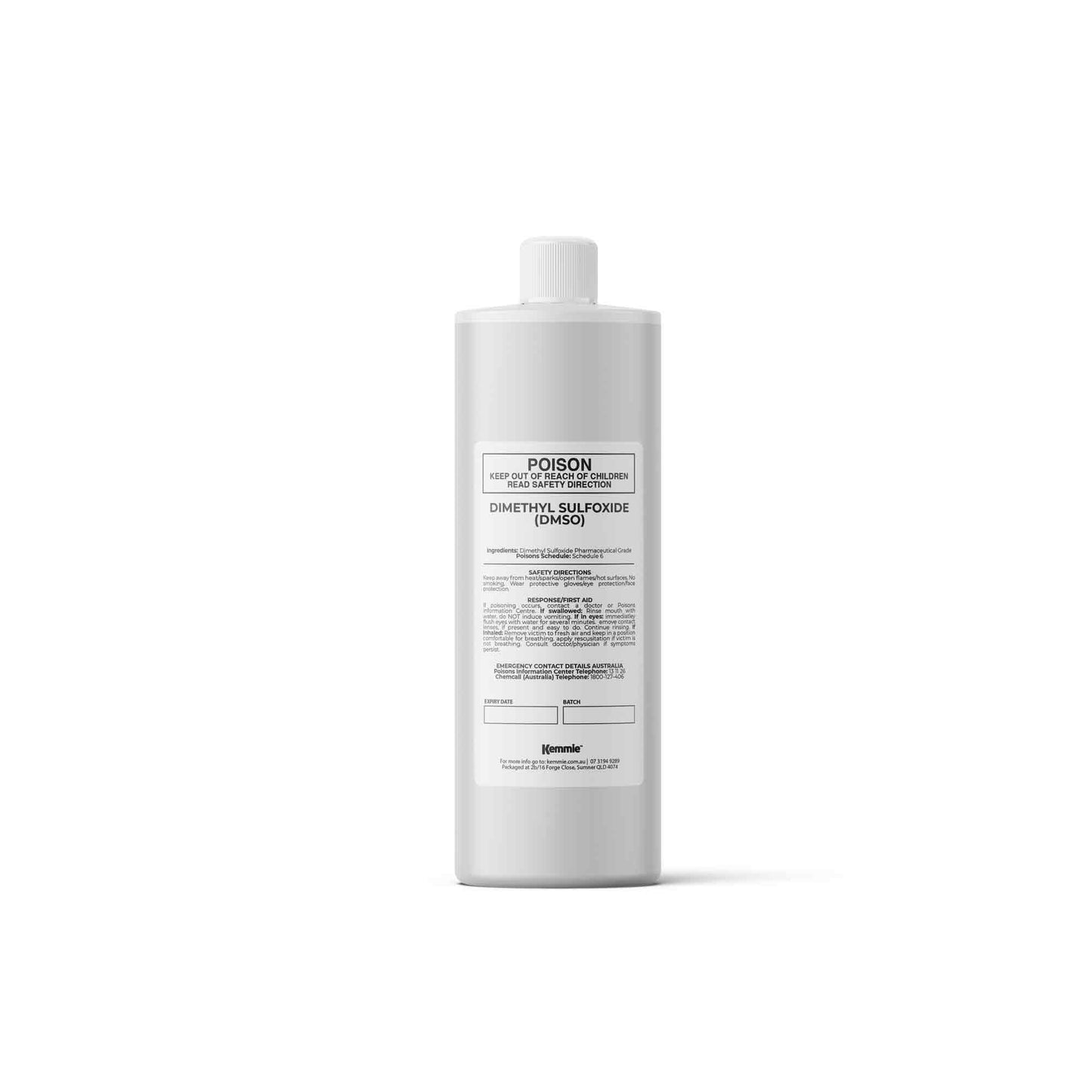 Kemmie DMSO Liquid 99.9% Pure - USP Grade Dimethyl Sulfoxide Solvent