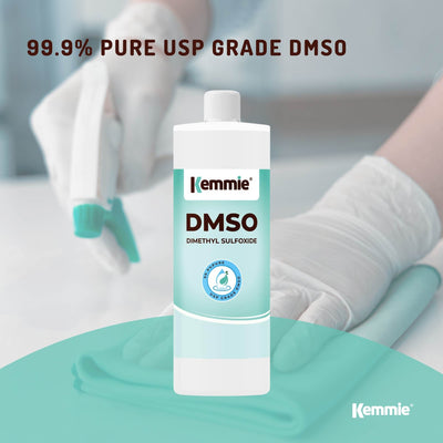Kemmie 250ml DMSO Liquid 99.9% Pure - USP Grade Dimethyl Sulfoxide Solvent