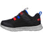 Kids Skechers Comfy Flex Black/Red/Blue Infant Boys Trainer Shoes
