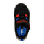Kids Skechers Comfy Flex Black/Red/Blue Infant Boys Trainer Shoes