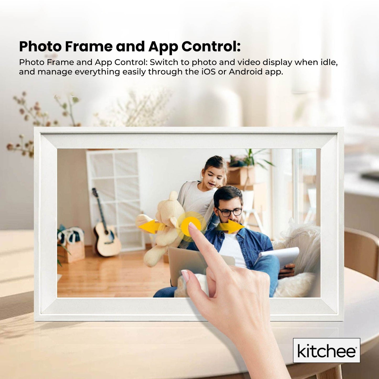 Kitchee Digital Calendar Smart Family Planner - 39.5cm Touchscreen Display White