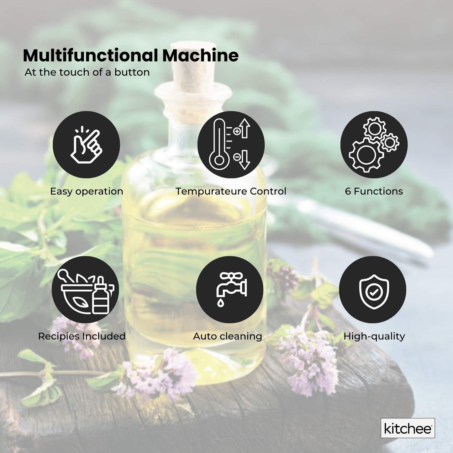 Kitchee Electric Butter Oil Herbal Infuser & Extractor + Decarboxylator Machine