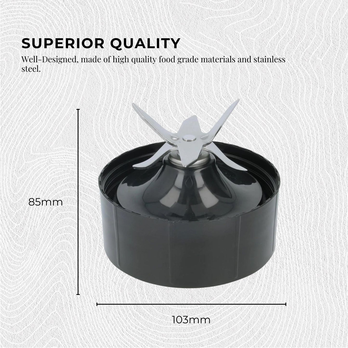 Kitchee 2x For Nutribullet Extractor Cross Replacement Blade - 1200W 1200