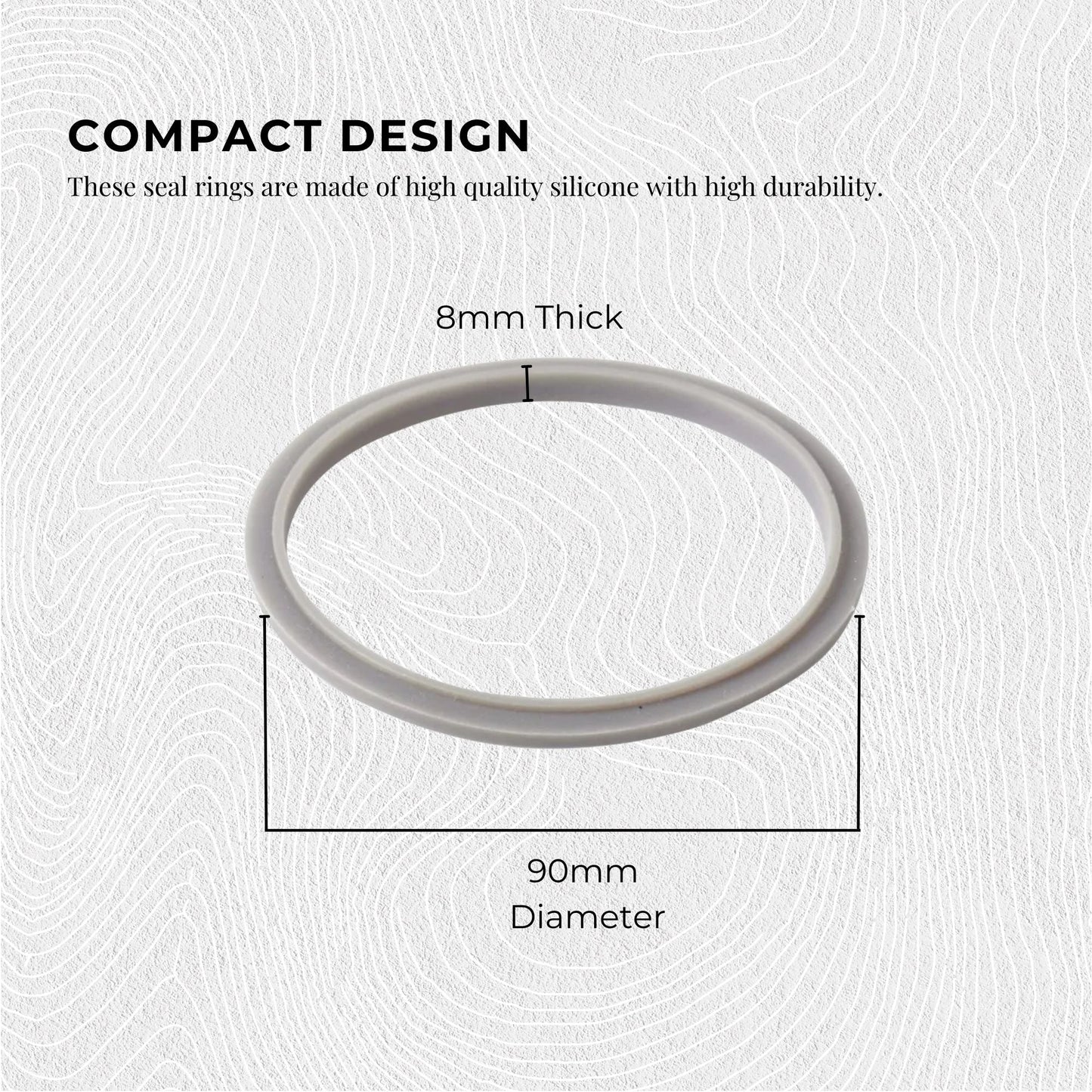 Kitchee For Nutribullet Short Cup + Holder Lip Ring + Grey Seal for 900 600