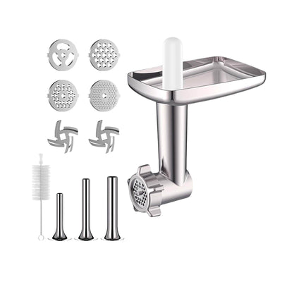 Kitchee Meat Food Grinder Sausage Attachment - Compatible with KitchenAid Mixers