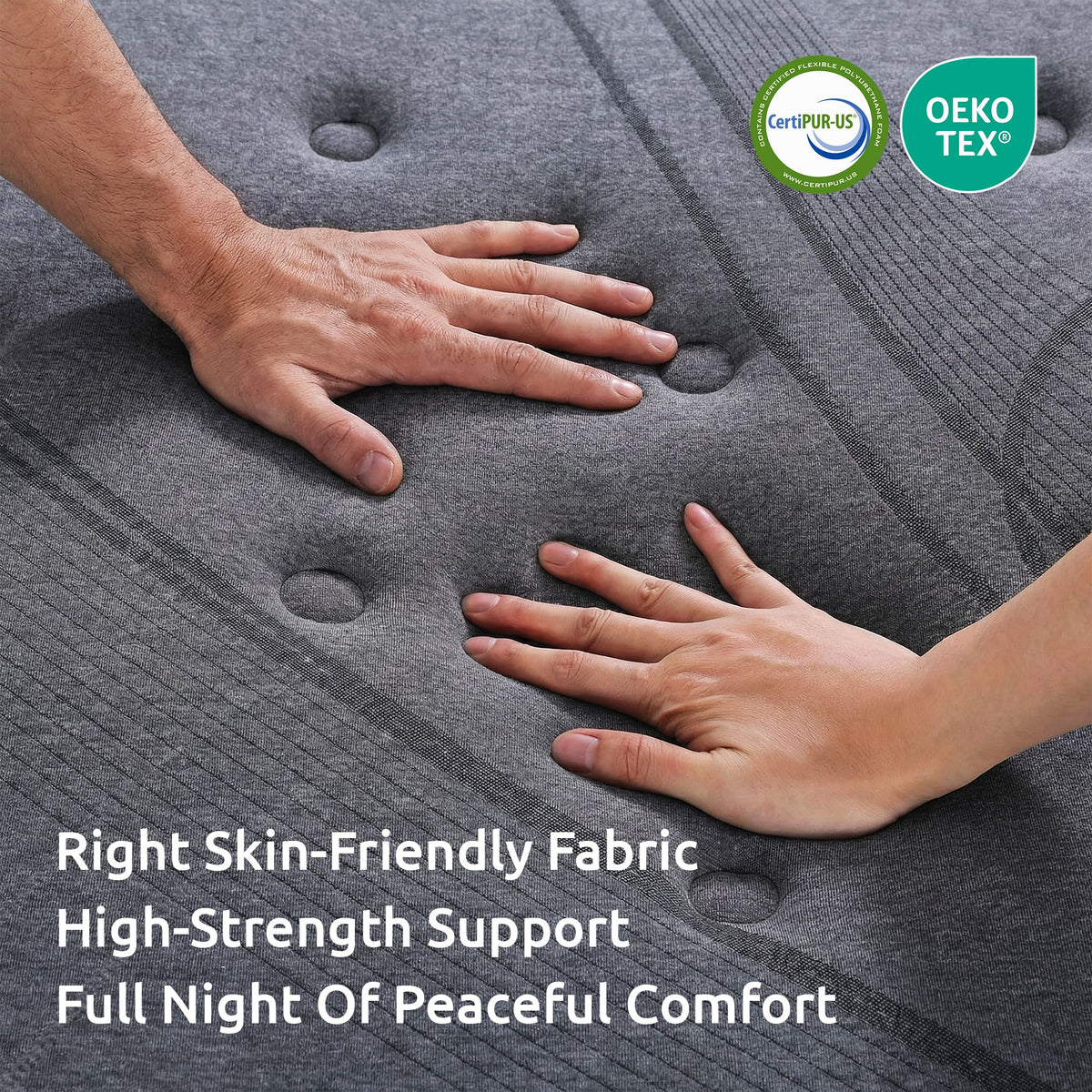 Levitex Double Mattress 33 cm 7-Zone Pocket Spring 8.0 Extra Firm with Dual-Row Edge Support & Breathable Knit Cover
