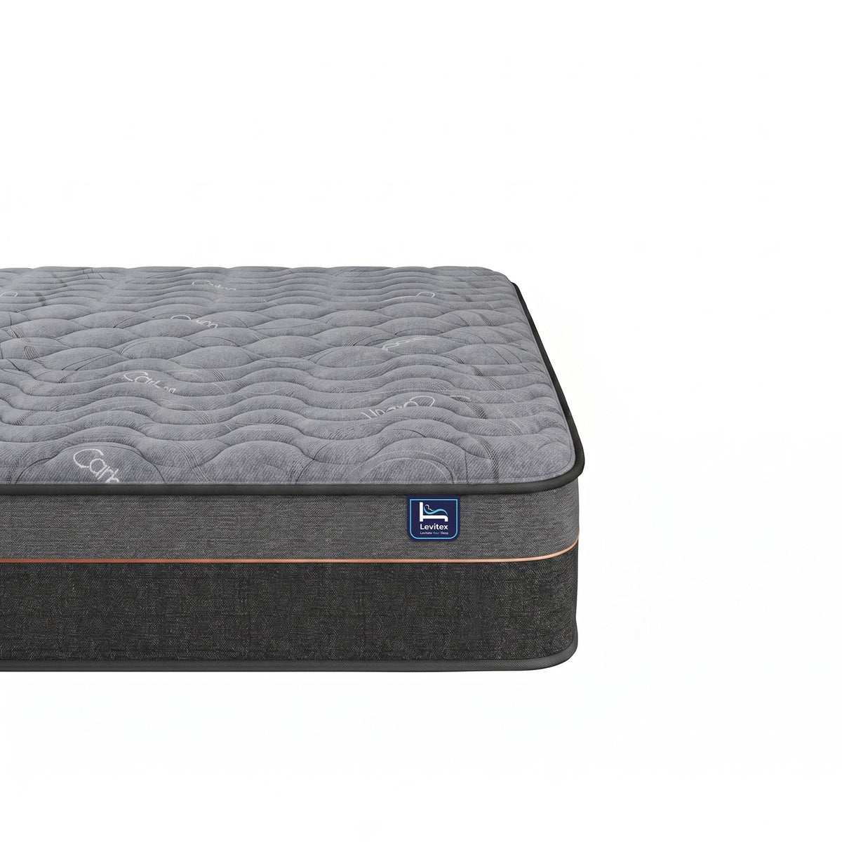 Levitex King Single Mattress 25 cm Hybrid Pocket Spring with 4cm Egg Crate Foam for Deep Sleep Bamboo Charcoal Fabric