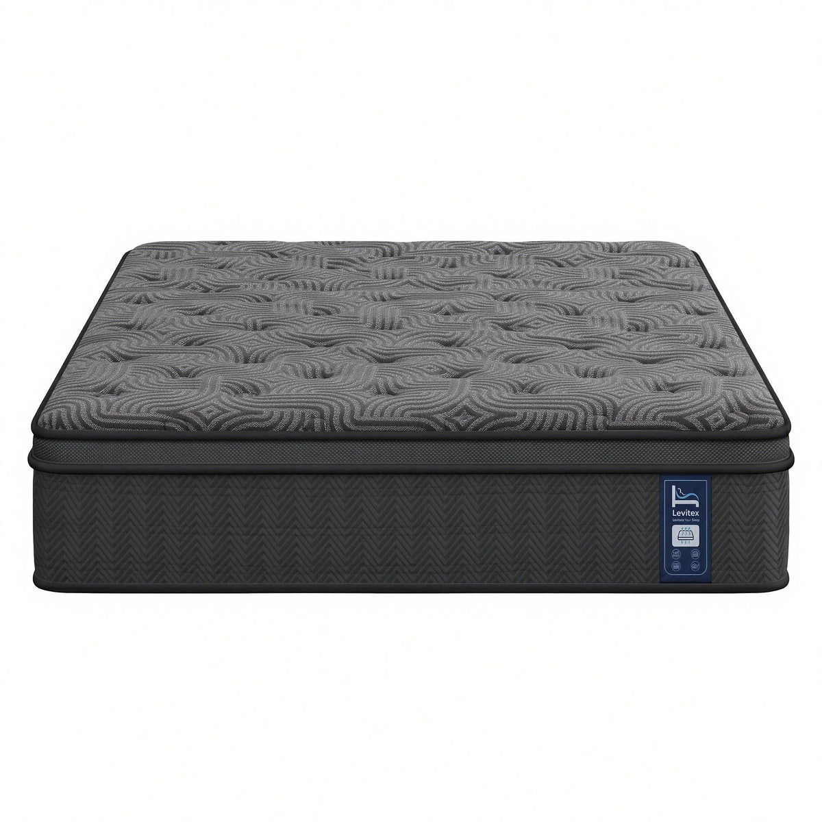 Levitex Queen Mattress 34 cm 5-Zone Pressure Relief Pocket Spring with Reinforced Edge Support & Breathable Gel Memory Foam Hybrid Mattress