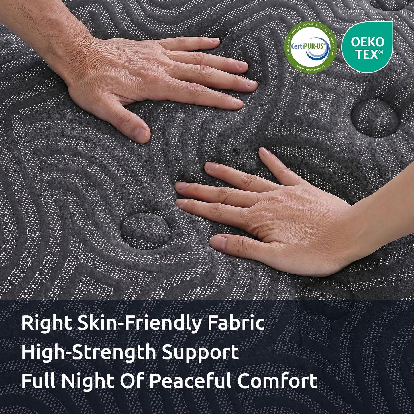 Levitex Queen Mattress 34 cm 5-Zone Pressure Relief Pocket Spring with Reinforced Edge Support & Breathable Gel Memory Foam Hybrid Mattress