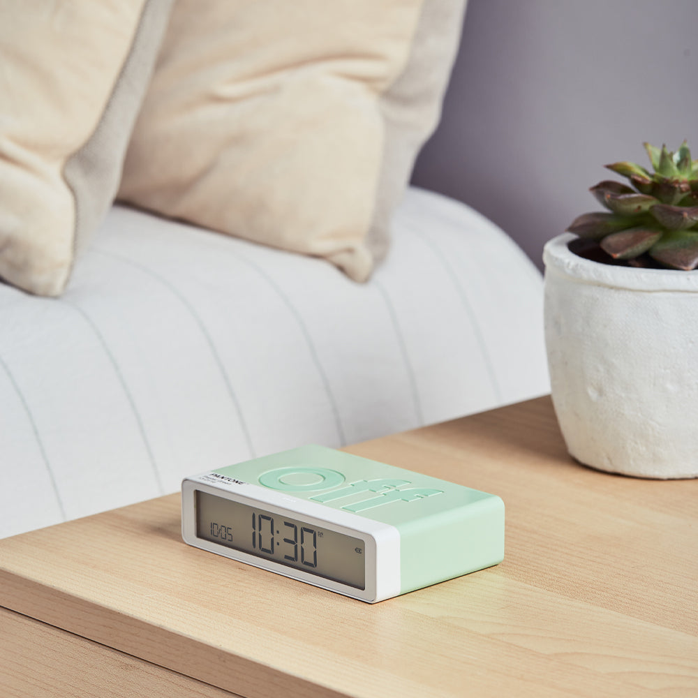 Lexon Flip Classic Reversible Alarm Clock PANTONE - Green