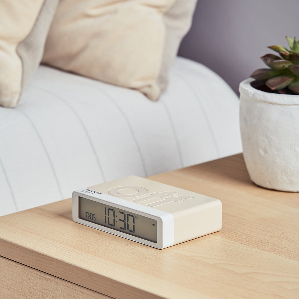 Lexon Flip Classic Reversible Alarm Clock PANTONE - Sand