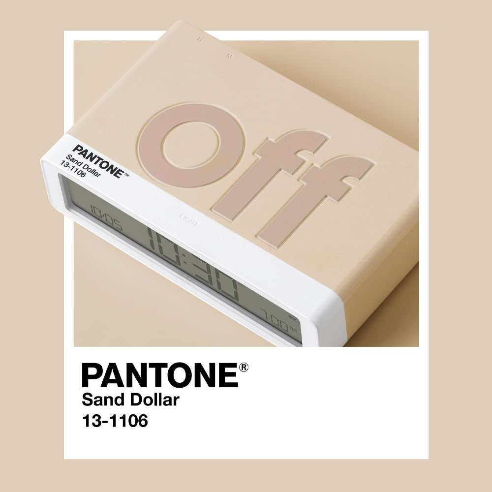 Lexon Flip Classic Reversible Alarm Clock PANTONE - Sand