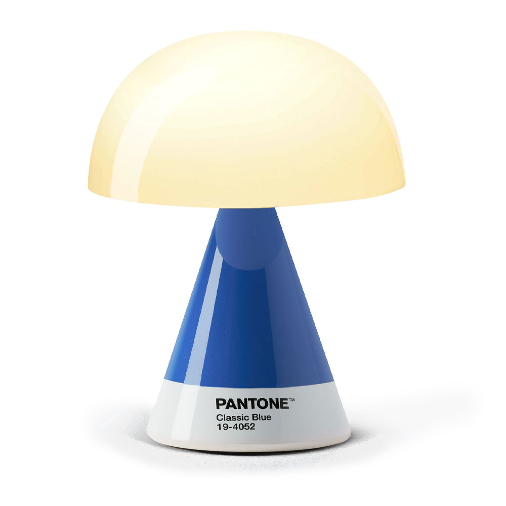 Lexon GIFT Set PANTONE - Includes Mino+ Mini Speaker, Flip Classic Clock, Mina M Lamp, Thykho 3 Speaker - Classic Blue