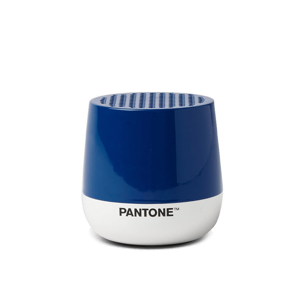 Lexon GIFT Set PANTONE - Includes Mino+ Mini Speaker, Flip Classic Clock, Mina M Lamp, Thykho 3 Speaker - Classic Blue