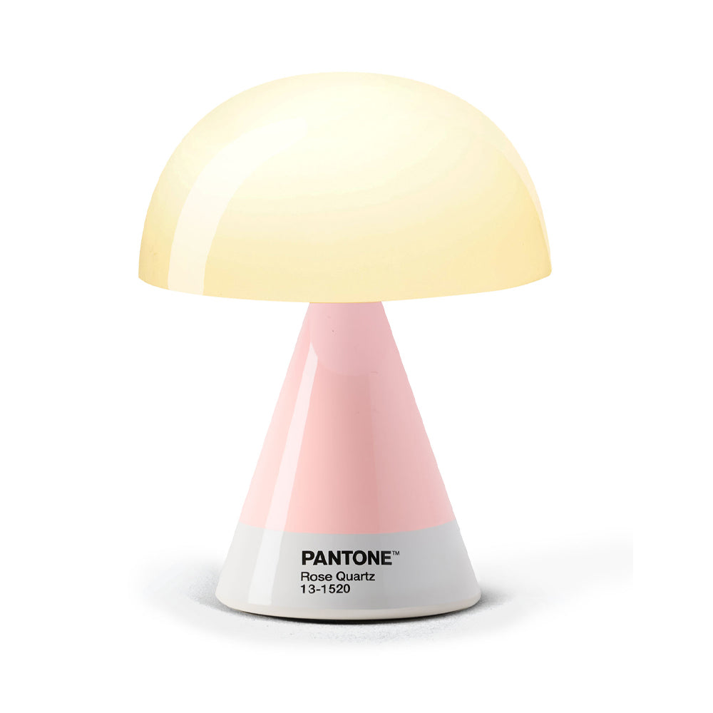 Lexon GIFT Set PANTONE - Includes Mino+ Mini Speaker, Flip Classic Clock, Mina M Lamp, Thykho 3 Speaker - Rose Pink