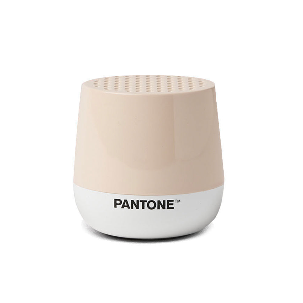 Lexon GIFT Set PANTONE - Includes Mino+ Mini Speaker, Flip Classic Clock, Mina M Lamp, Thykho 3 Speaker - Sand