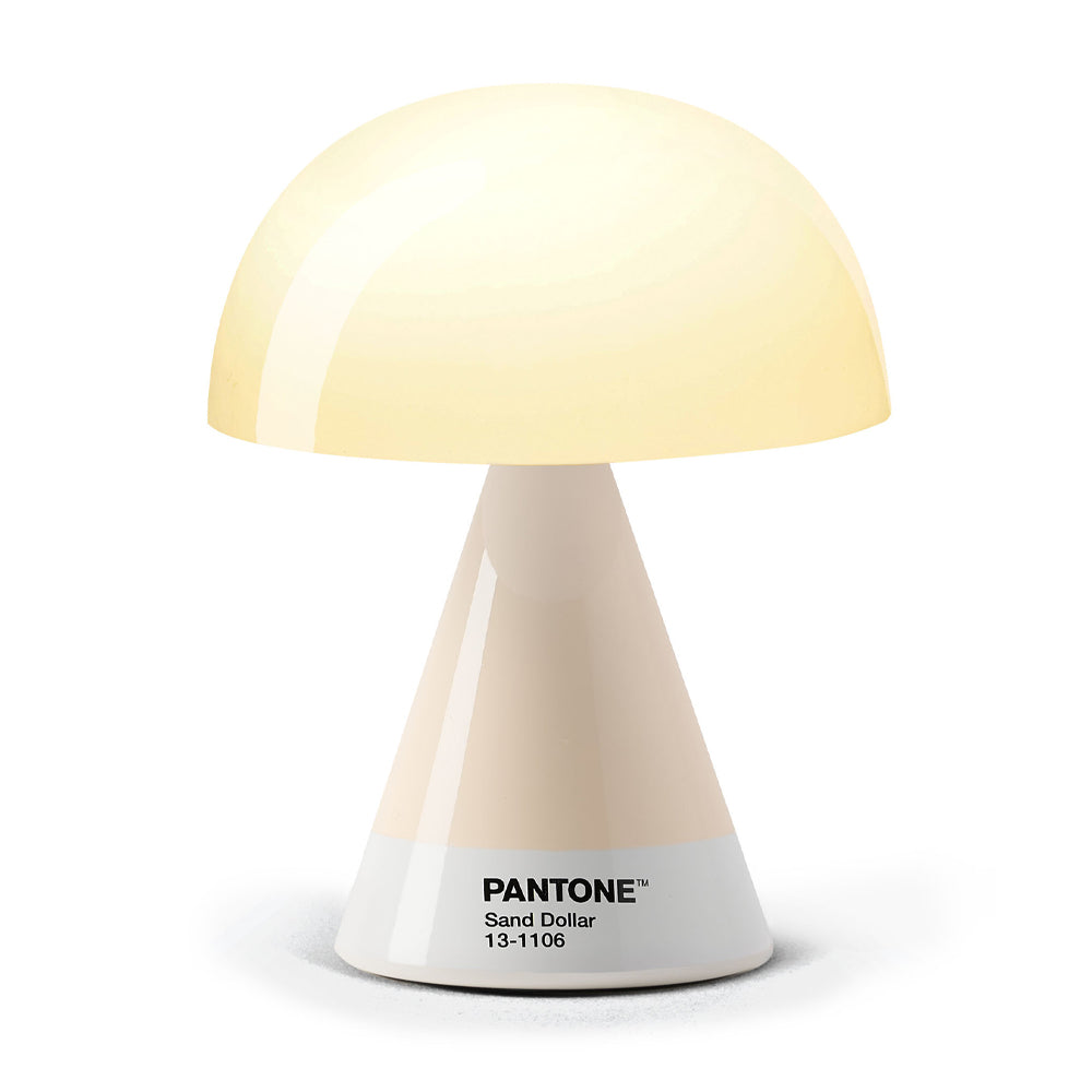 Lexon GIFT Set PANTONE - Includes Mino+ Mini Speaker, Flip Classic Clock, Mina M Lamp, Thykho 3 Speaker - Sand