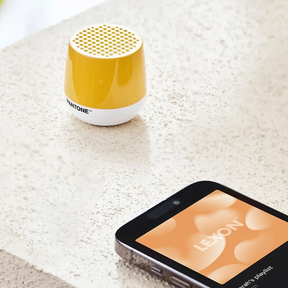 Lexon Mino+ Mini Bluetooth Speaker PANTONE - Yellow