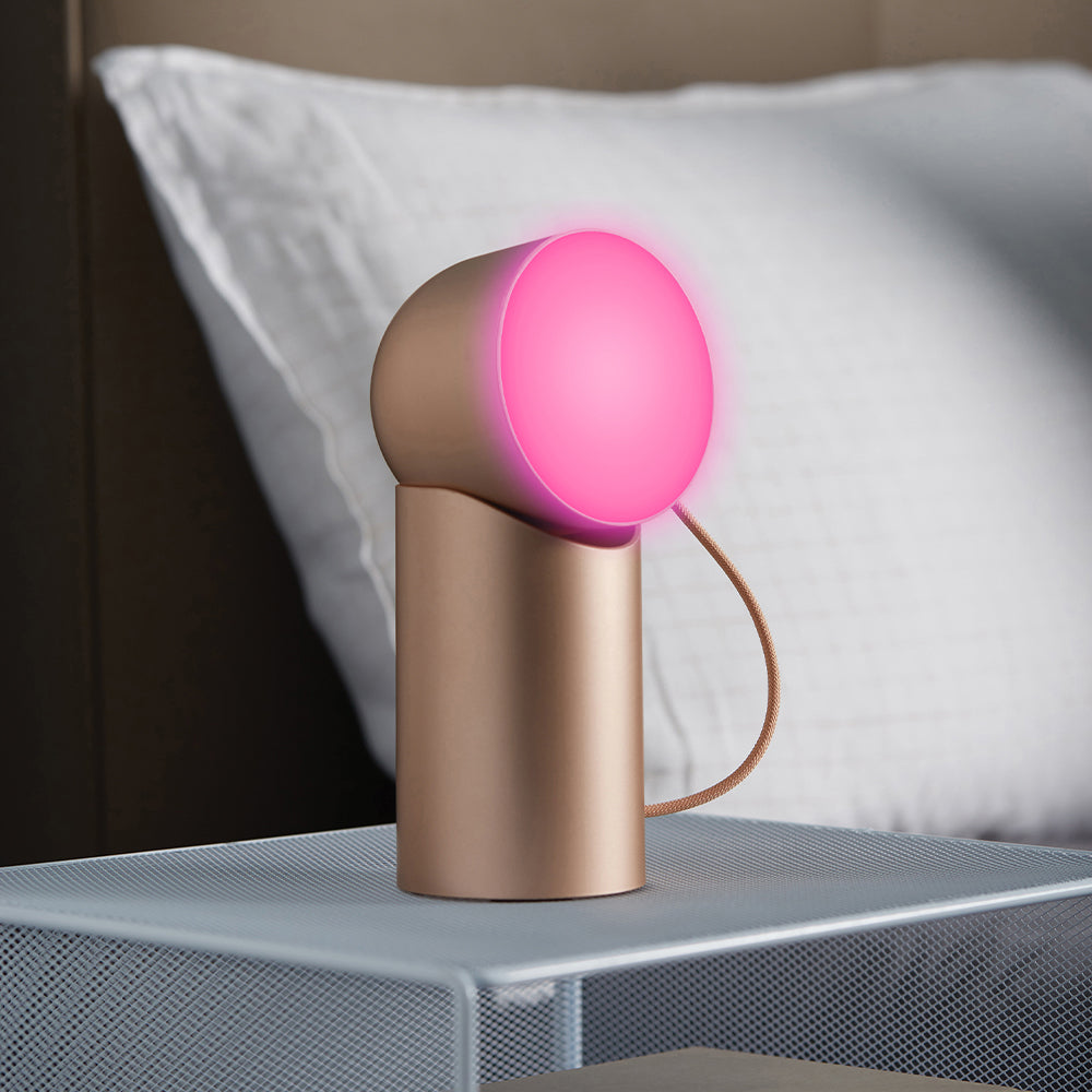 Lexon Orbe Portable Led Lamp With Moving Head - Gold