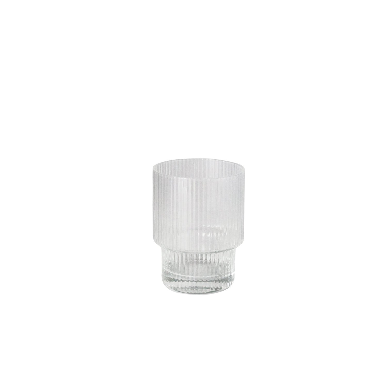 Linnea Ribbed Glass Tumbler (S4)