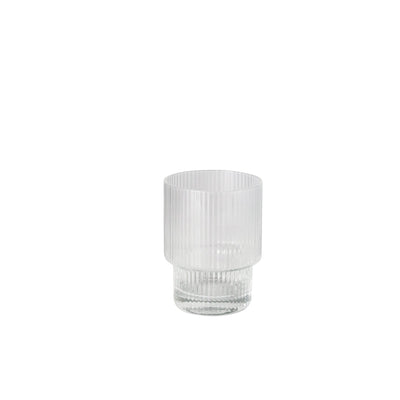 Linnea Ribbed Glass Tumbler (S4)