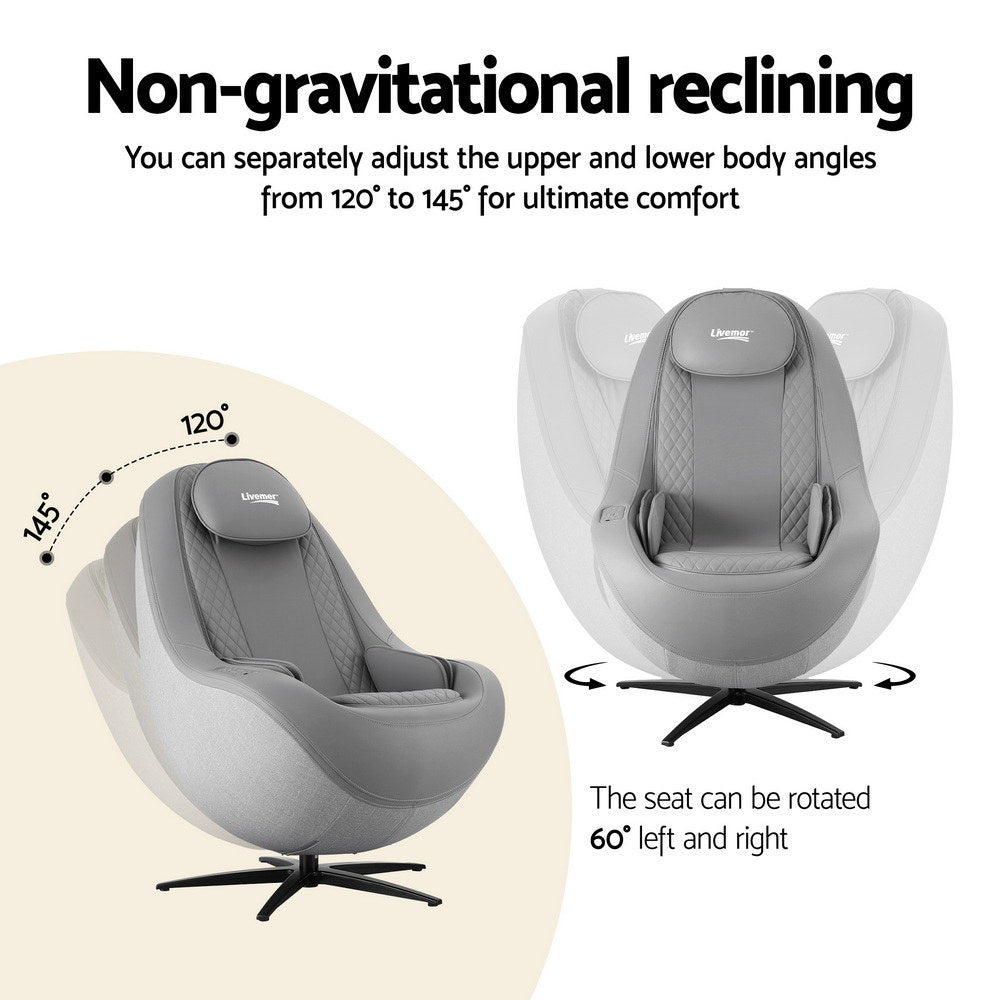 Livemor Massage Chair Electric Recliner Home Massager 3D ROLI