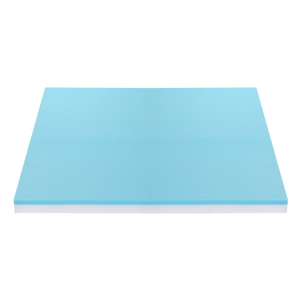 Giselle 8cm Memory Foam Mattress Topper Gel Dual Layer Foam Bamboo King